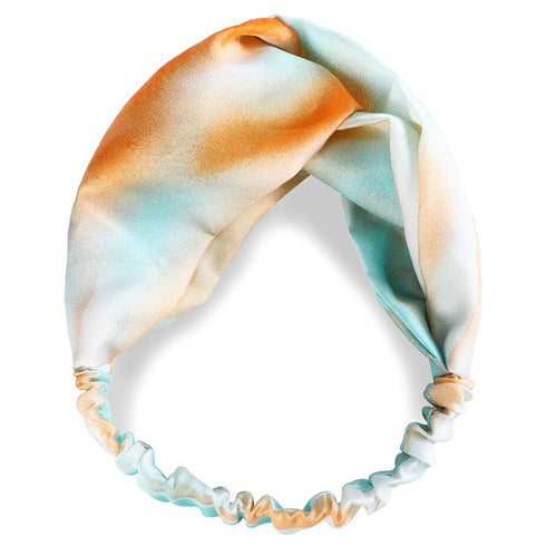 Bandeau cheveux Tie Dye Céladon Soline